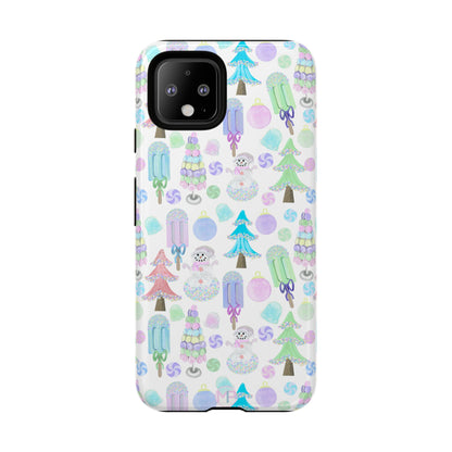 Cute Winter Phone Case, Festive Holiday Design, Tough Phone Cover, Winter Wonderland Case, Christmas Gift for Friends