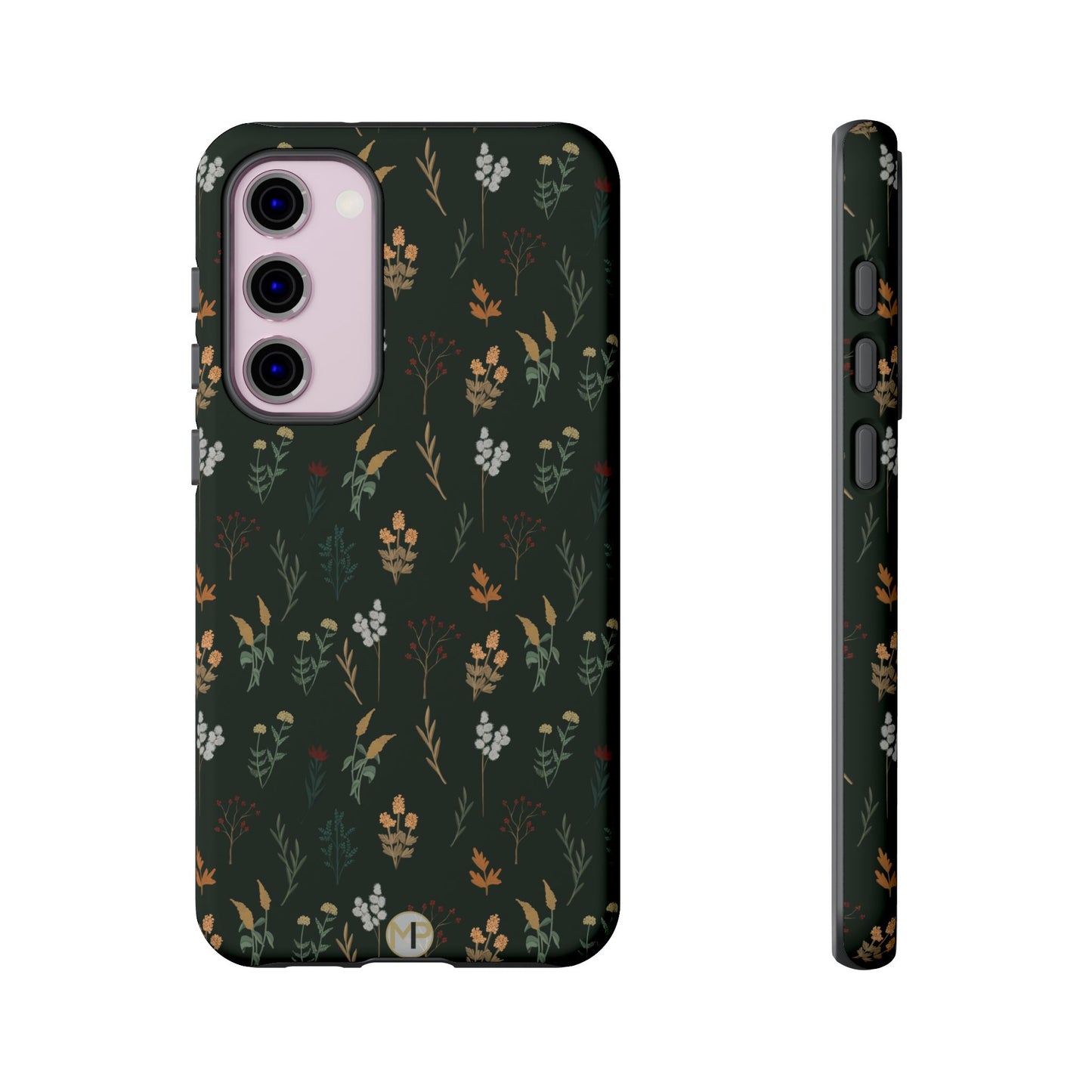 Pressed Floral Tough Phone Case - Durable Design for Nature Lovers