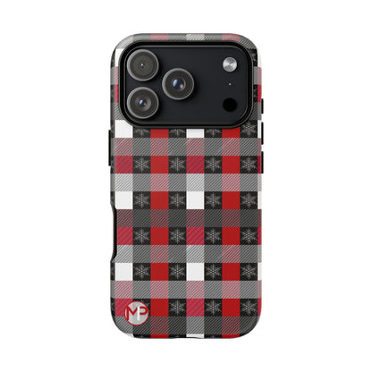 Red and Black Buffalo Plaid Tough Phone Case