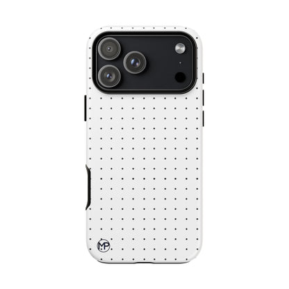 White Mini Polka-Dot Dot Tough Phone Case