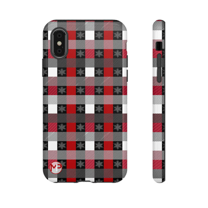 Red and Black Buffalo Plaid Tough Phone Case