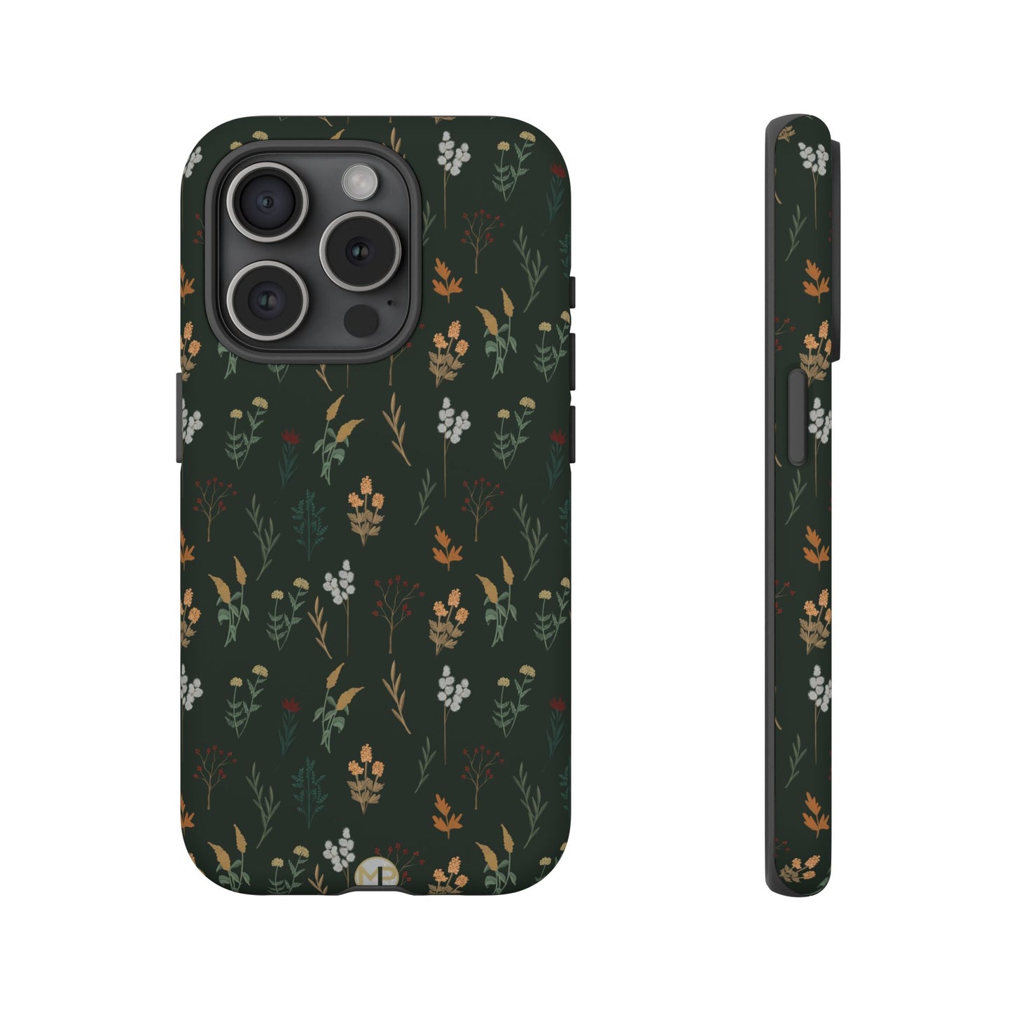 Pressed Floral Tough Phone Case - Durable Design for Nature Lovers