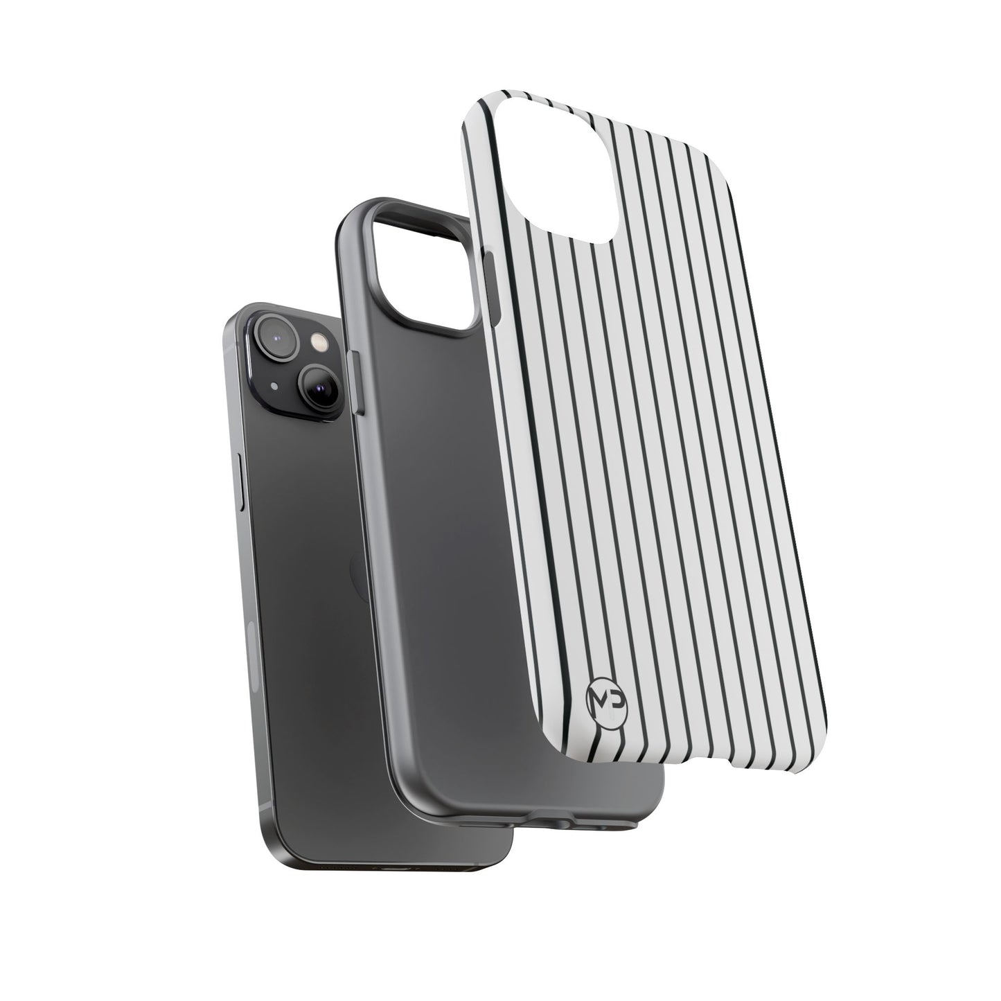 Striped Tough Phone Case — Slim Protective iPhone Cover