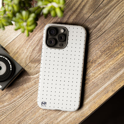 White Mini Polka-Dot Dot Tough Phone Case
