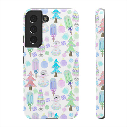 Cute Winter Phone Case, Festive Holiday Design, Tough Phone Cover, Winter Wonderland Case, Christmas Gift for Friends