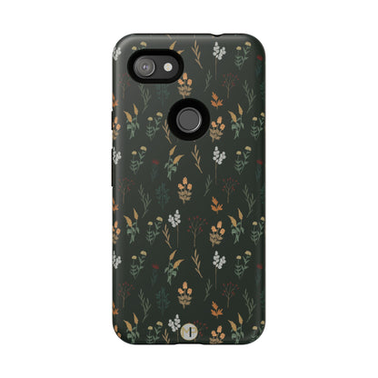 Pressed Floral Tough Phone Case - Durable Design for Nature Lovers