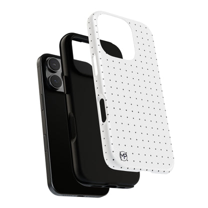 White Mini Polka-Dot Dot Tough Phone Case