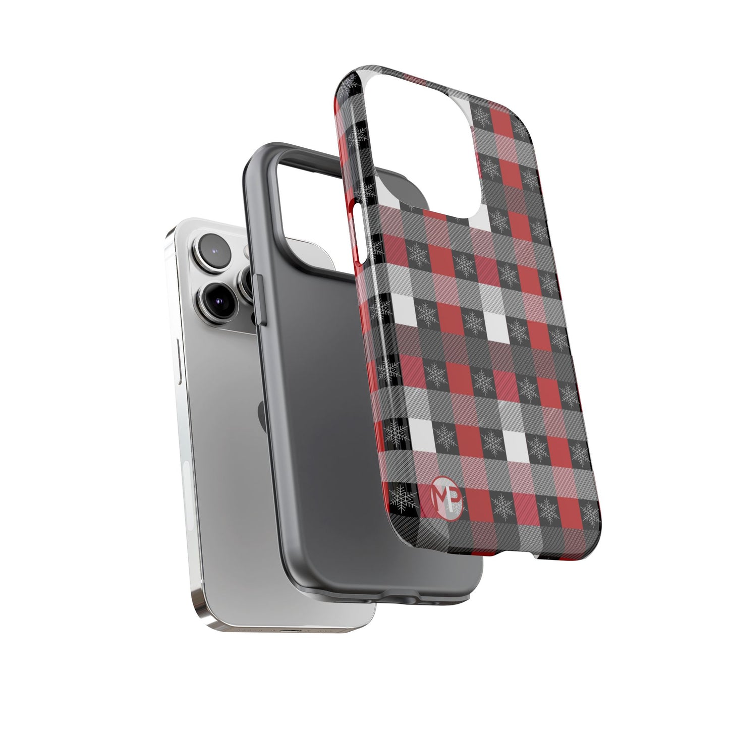 Red and Black Buffalo Plaid Tough Phone Case