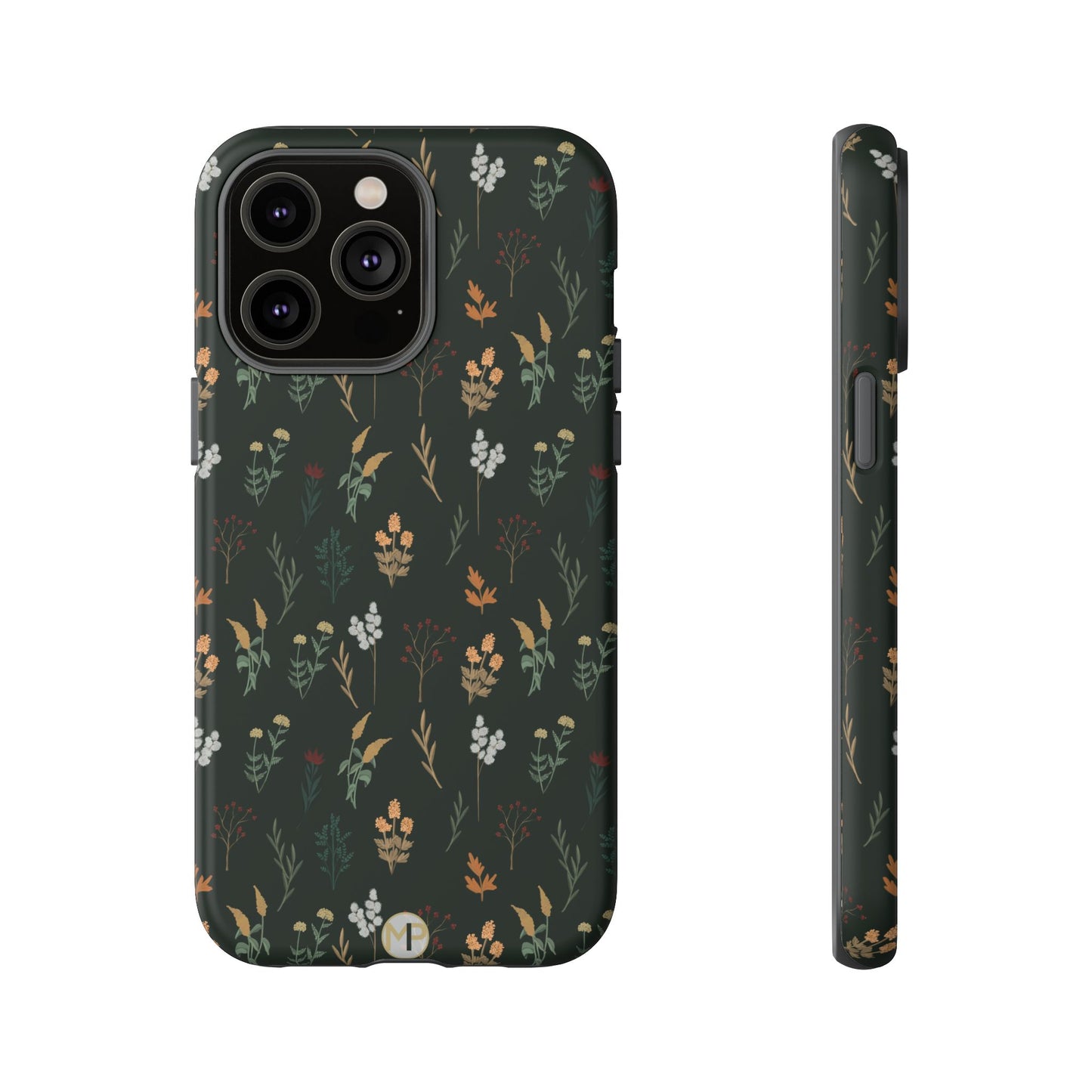 Pressed Floral Tough Phone Case - Durable Design for Nature Lovers