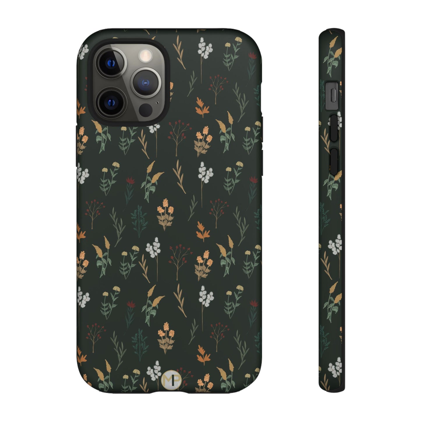 Pressed Floral Tough Phone Case - Durable Design for Nature Lovers
