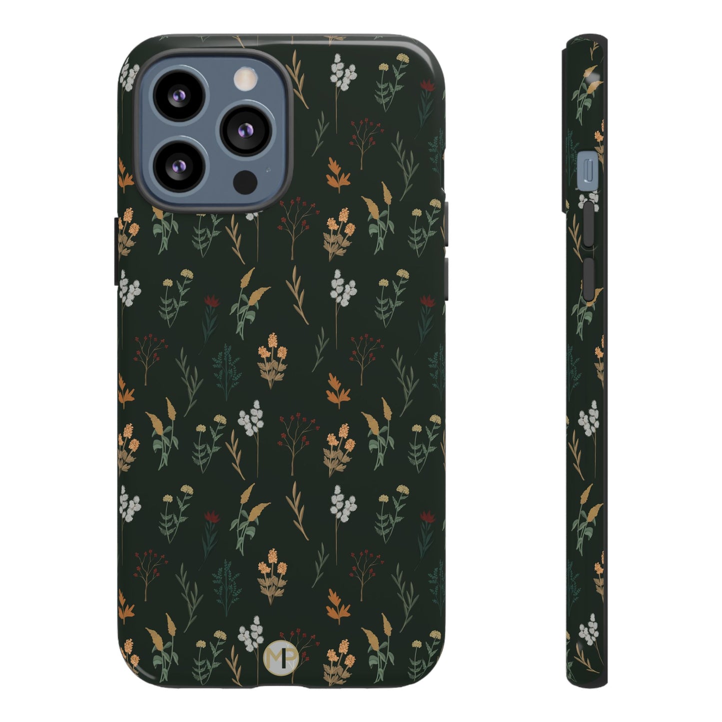 Pressed Floral Tough Phone Case - Durable Design for Nature Lovers