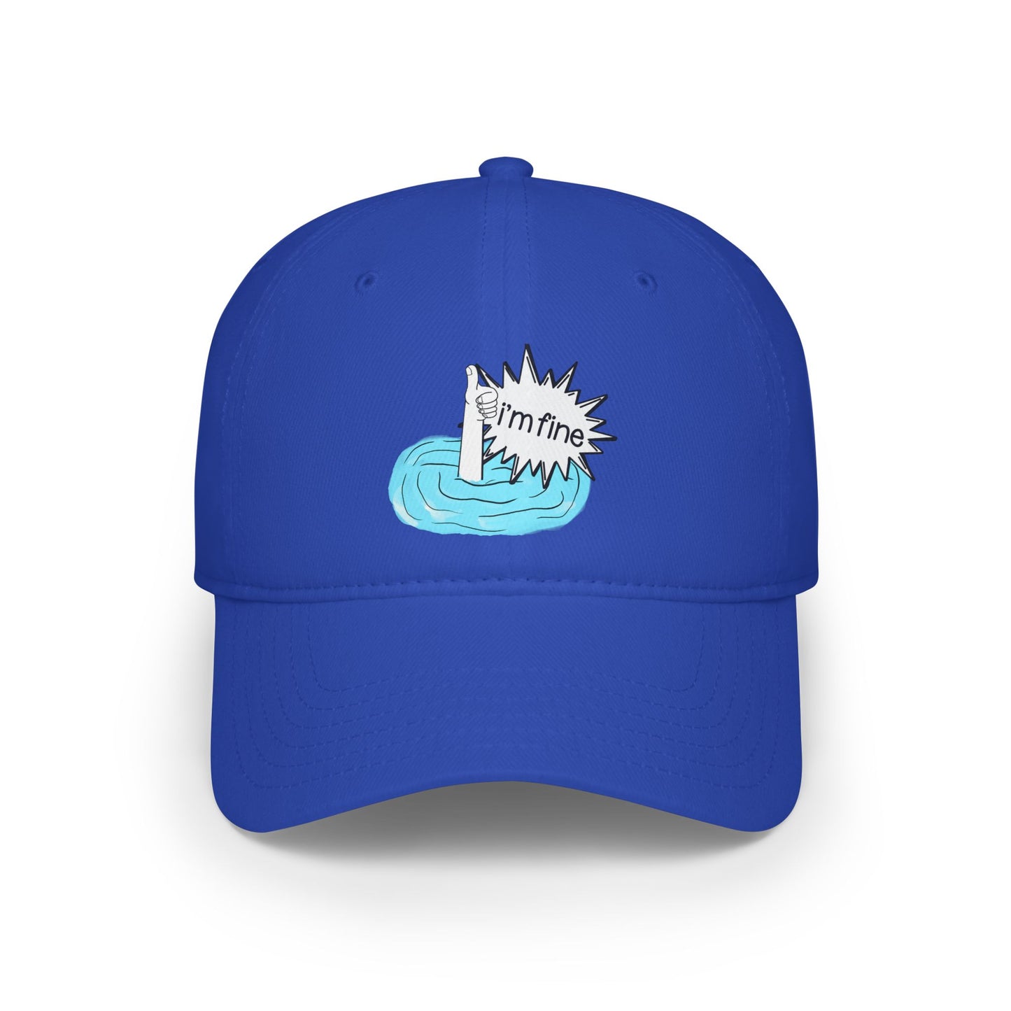 'I'm Fine' Drowning Graphic Hat