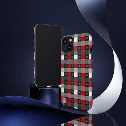 Red and Black Buffalo Plaid Tough Phone Case