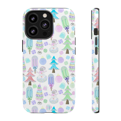 Cute Winter Phone Case, Festive Holiday Design, Tough Phone Cover, Winter Wonderland Case, Christmas Gift for Friends
