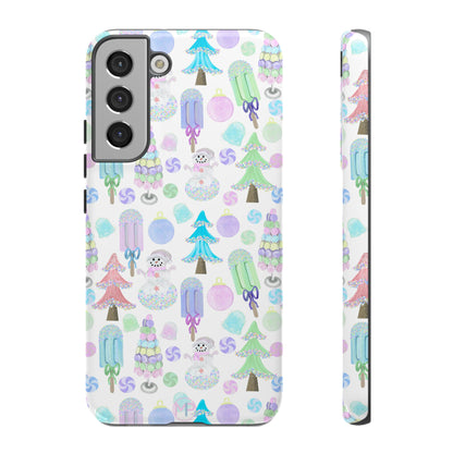 Cute Winter Phone Case, Festive Holiday Design, Tough Phone Cover, Winter Wonderland Case, Christmas Gift for Friends