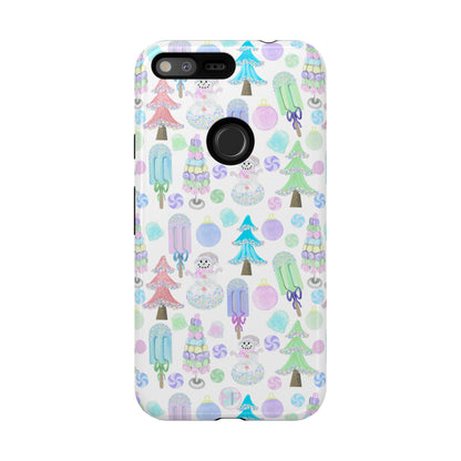 Cute Winter Phone Case, Festive Holiday Design, Tough Phone Cover, Winter Wonderland Case, Christmas Gift for Friends