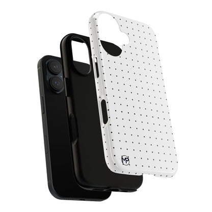White Mini Polka-Dot Dot Tough Phone Case