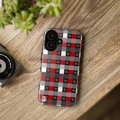 Red and Black Buffalo Plaid Tough Phone Case