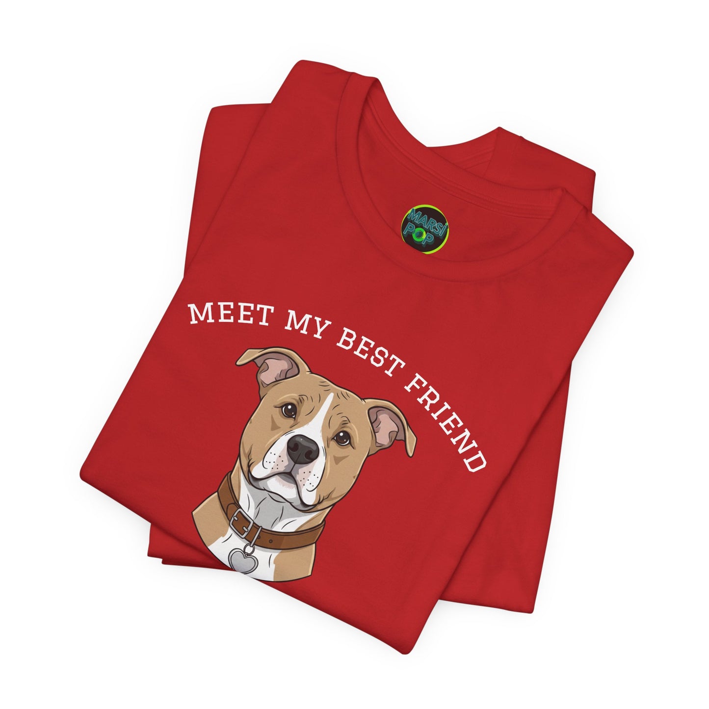 Pitbull- Brown Personalized Dog T-Shirt