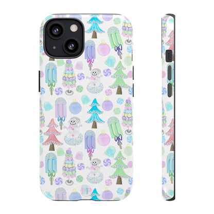 Cute Winter Phone Case, Festive Holiday Design, Tough Phone Cover, Winter Wonderland Case, Christmas Gift for Friends