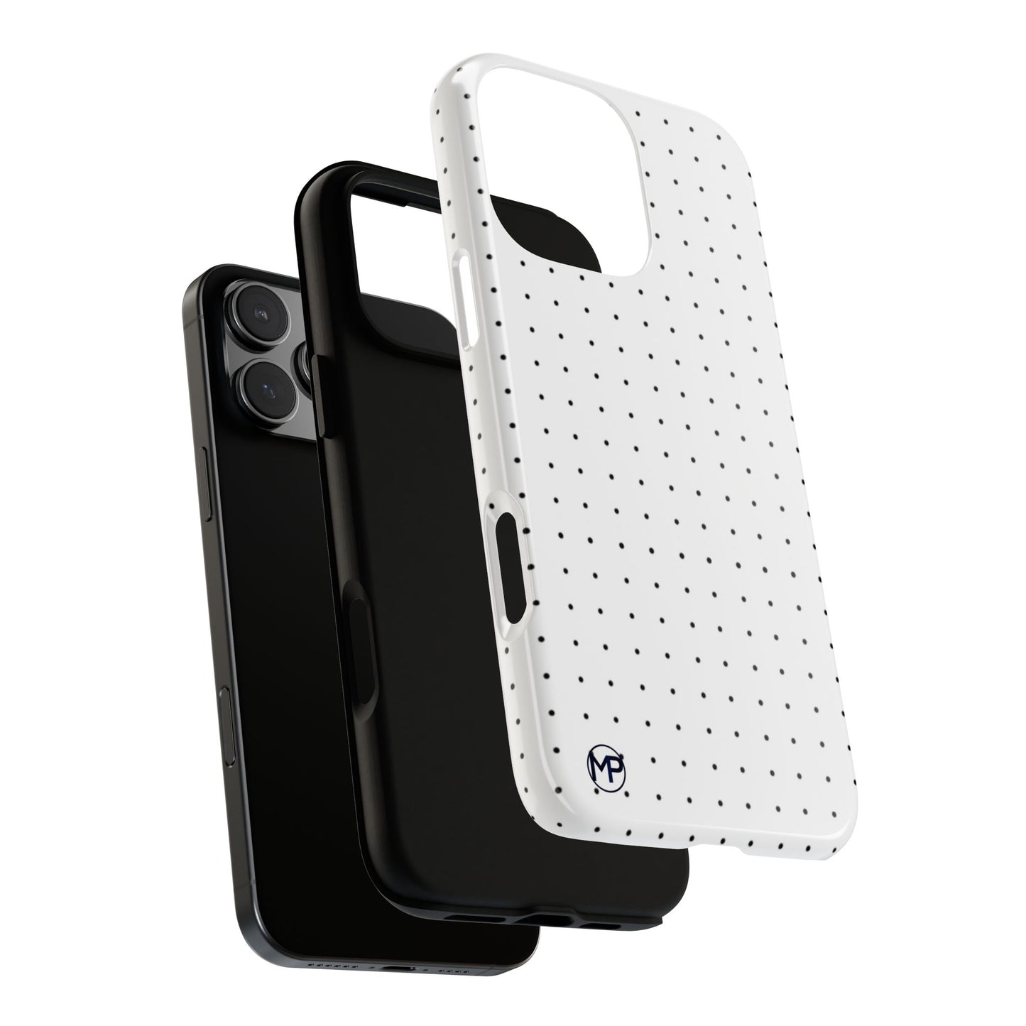White Mini Polka-Dot Dot Tough Phone Case