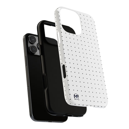 White Mini Polka-Dot Dot Tough Phone Case