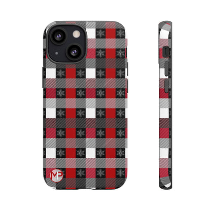 Red and Black Buffalo Plaid Tough Phone Case