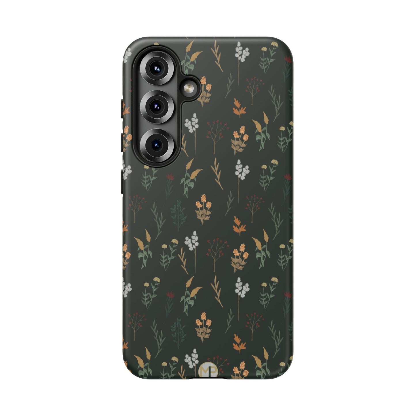 Pressed Floral Tough Phone Case - Durable Design for Nature Lovers