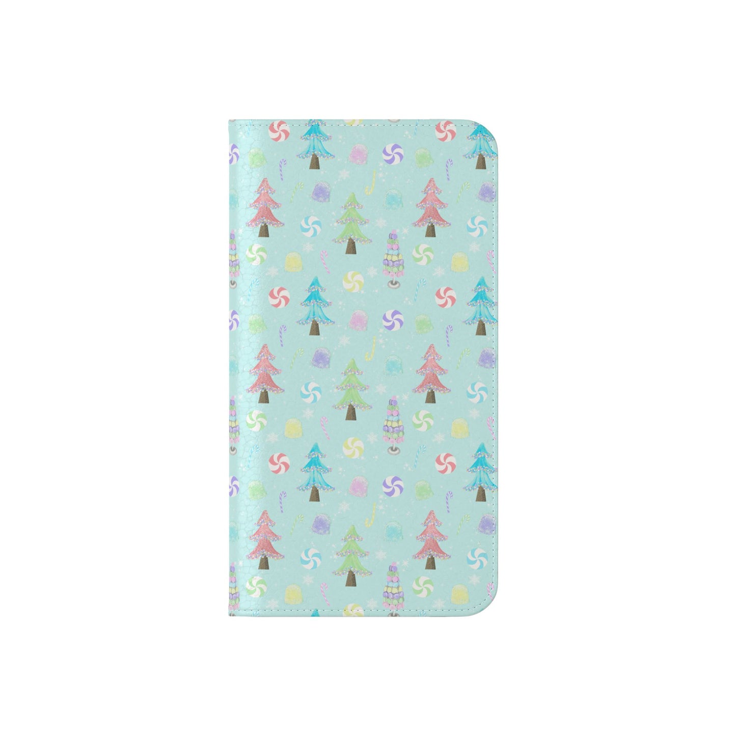 Pastel Christmas Trees Wallet Case