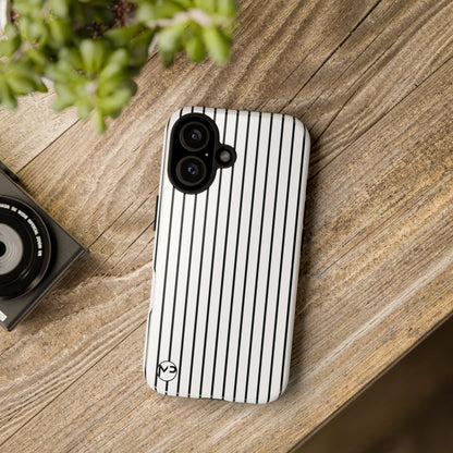 Striped Tough Phone Case — Slim Protective iPhone Cover