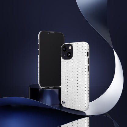 White Mini Polka-Dot Dot Tough Phone Case