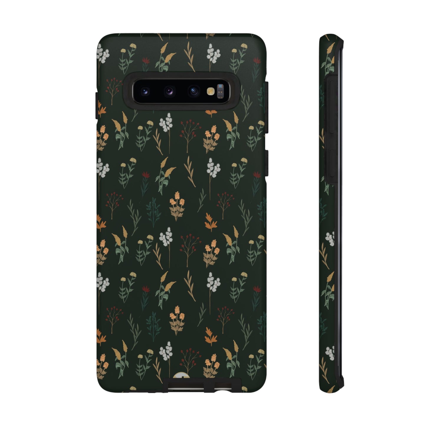Pressed Floral Tough Phone Case - Durable Design for Nature Lovers
