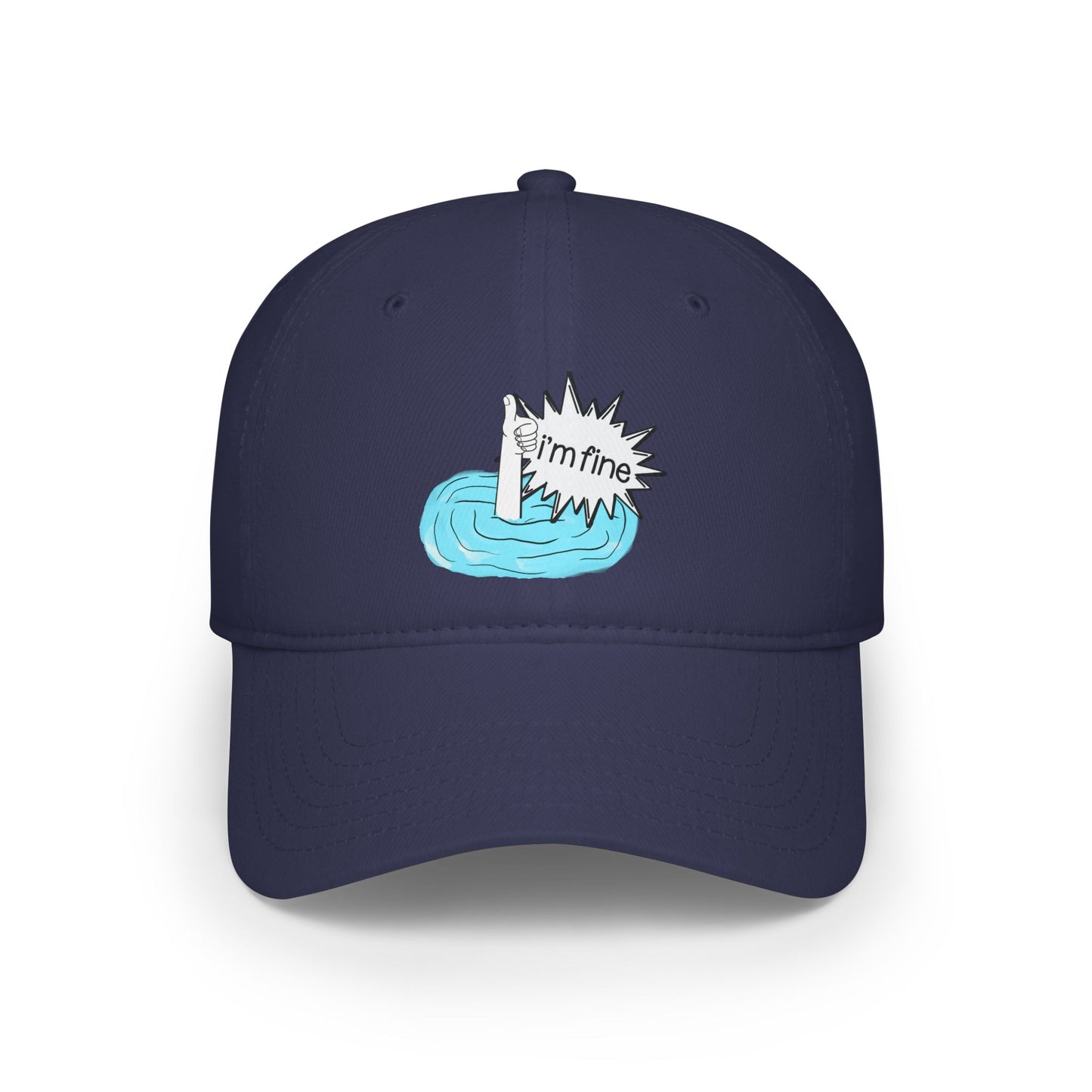'I'm Fine' Drowning Graphic Hat