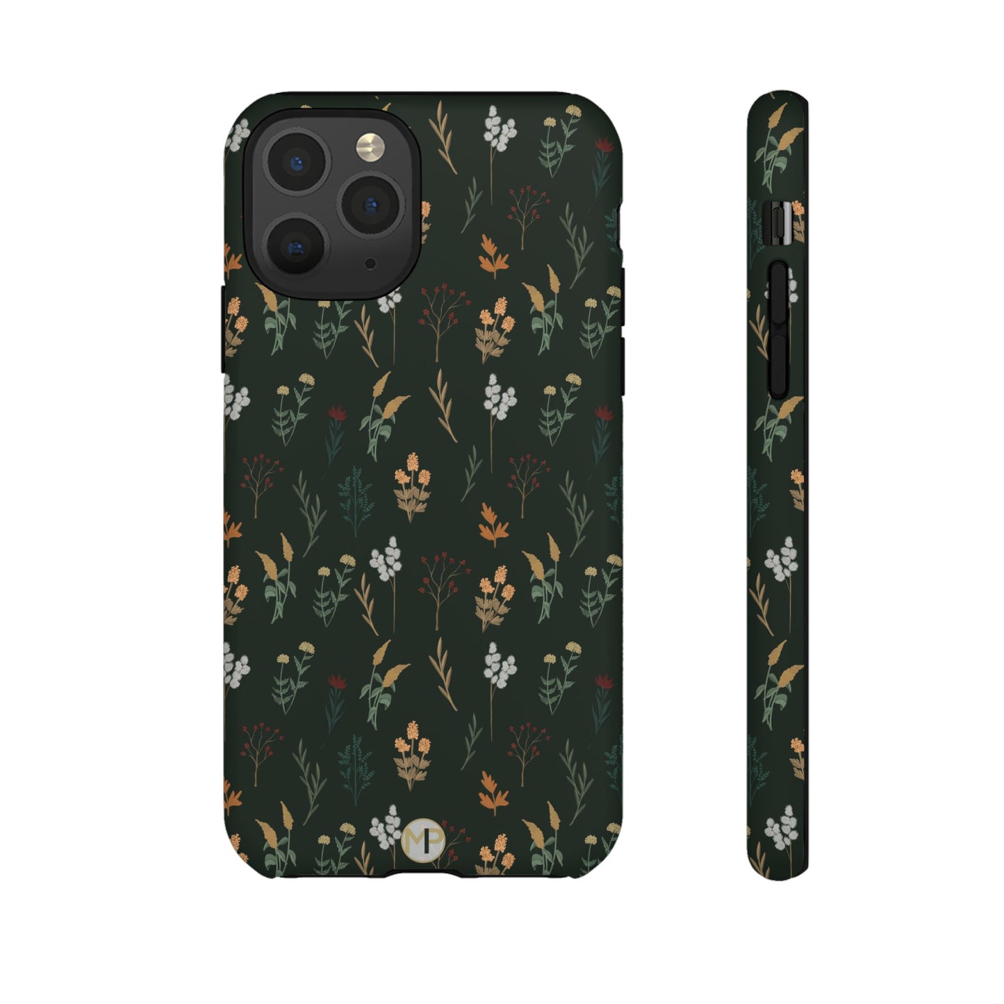 Pressed Floral Tough Phone Case - Durable Design for Nature Lovers