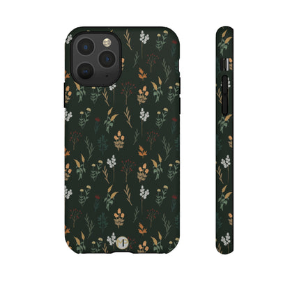Pressed Floral Tough Phone Case - Durable Design for Nature Lovers