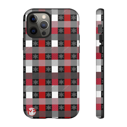 Red and Black Buffalo Plaid Tough Phone Case