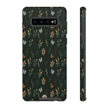 Pressed Floral Tough Phone Case - Durable Design for Nature Lovers