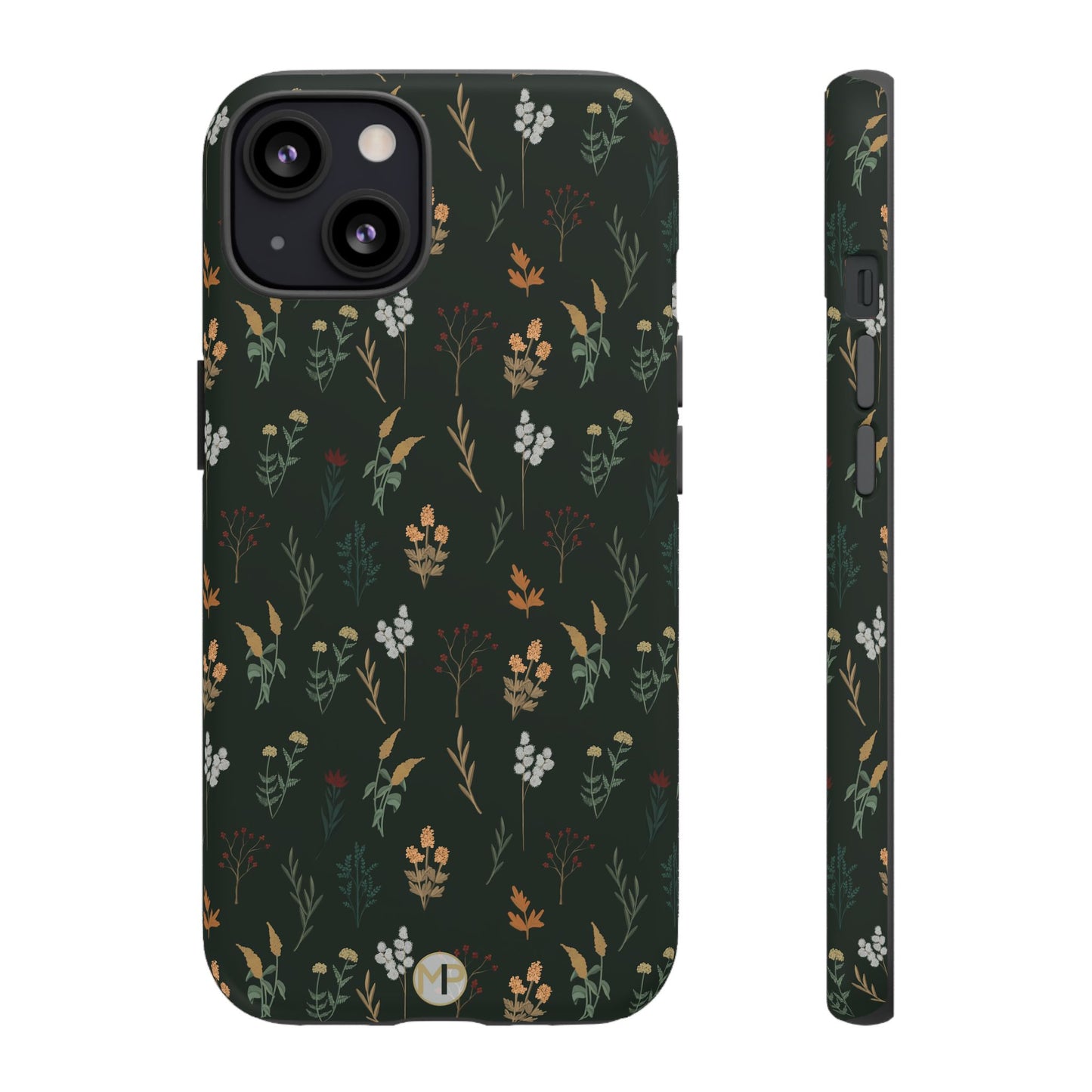 Pressed Floral Tough Phone Case - Durable Design for Nature Lovers