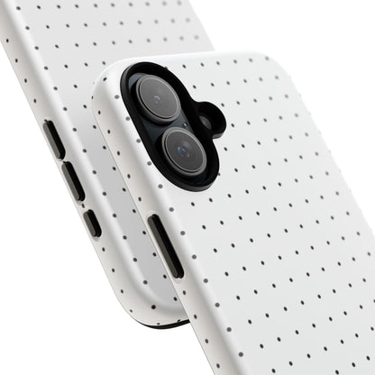 White Mini Polka-Dot Dot Tough Phone Case