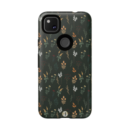 Pressed Floral Tough Phone Case - Durable Design for Nature Lovers