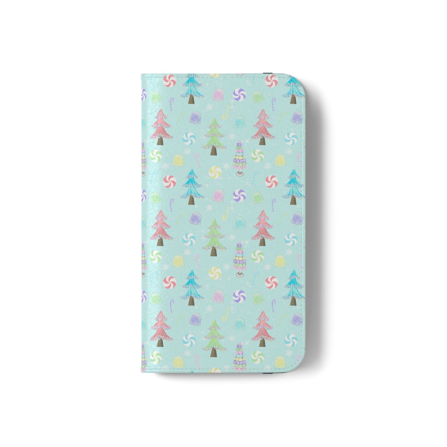 Pastel Christmas Trees Wallet Case