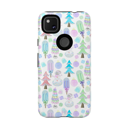 Cute Winter Phone Case, Festive Holiday Design, Tough Phone Cover, Winter Wonderland Case, Christmas Gift for Friends