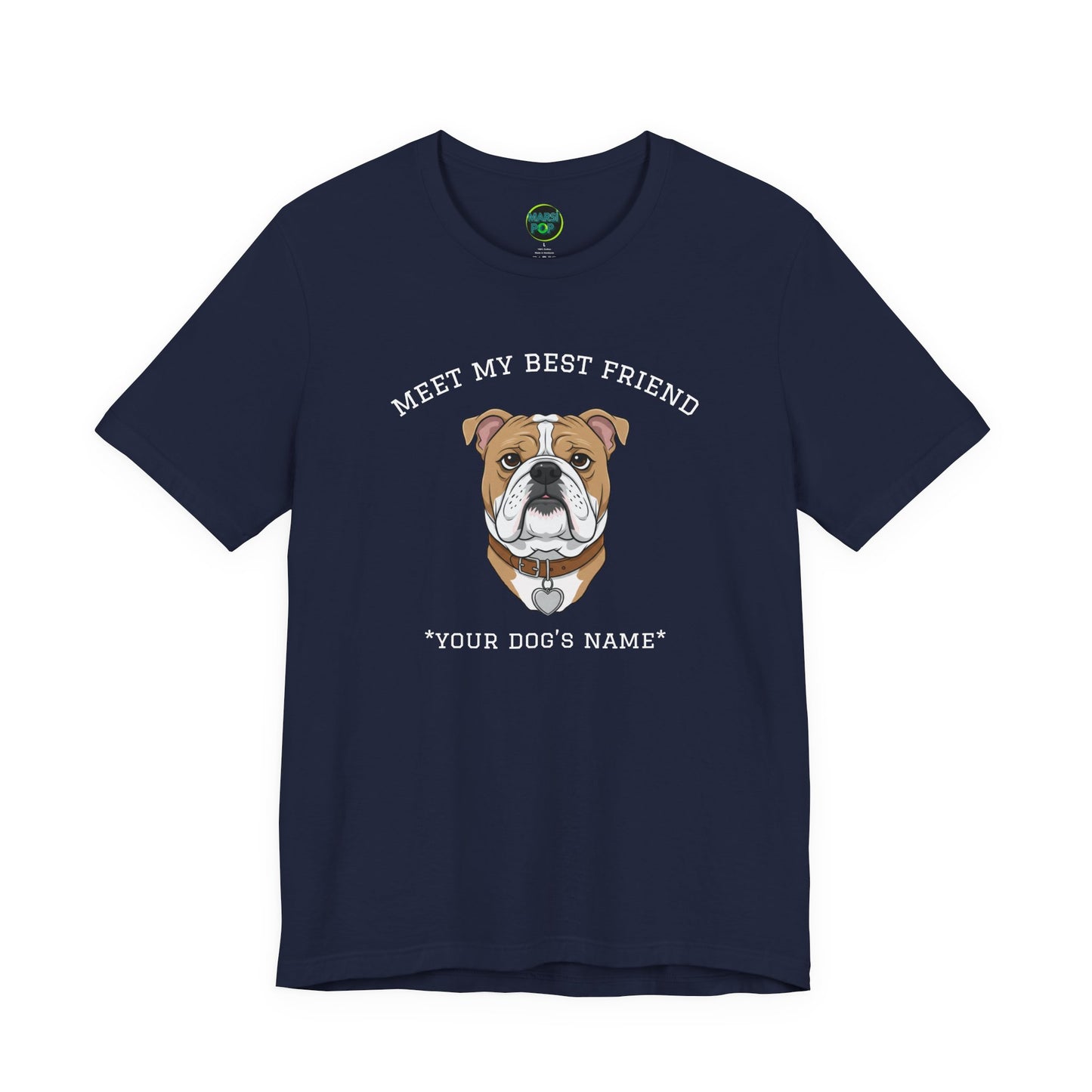 Bulldog Personalized Dog T-Shirt