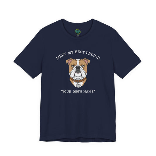 Bulldog Personalized Dog T-Shirt