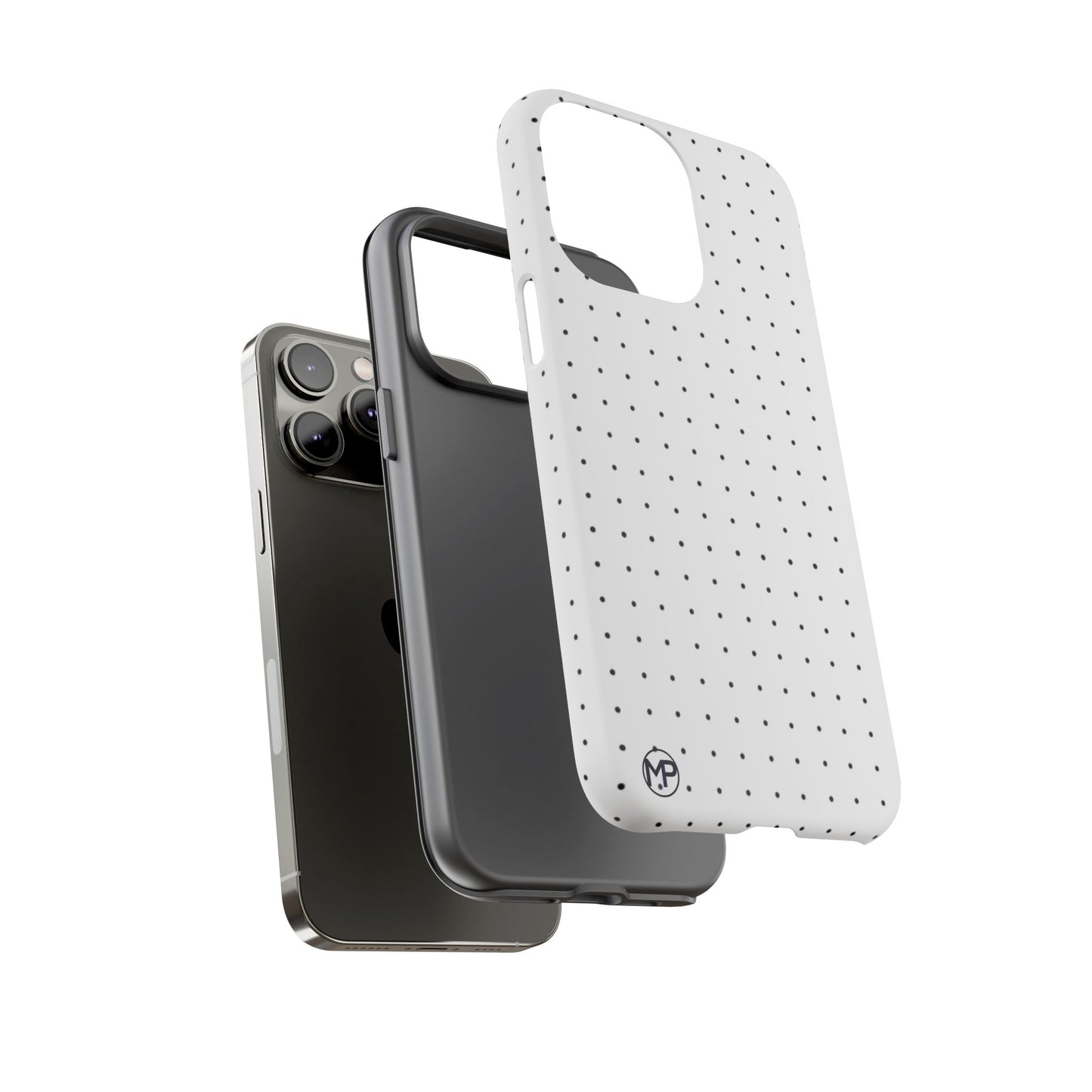 White Mini Polka-Dot Dot Tough Phone Case