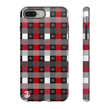 Red and Black Buffalo Plaid Tough Phone Case
