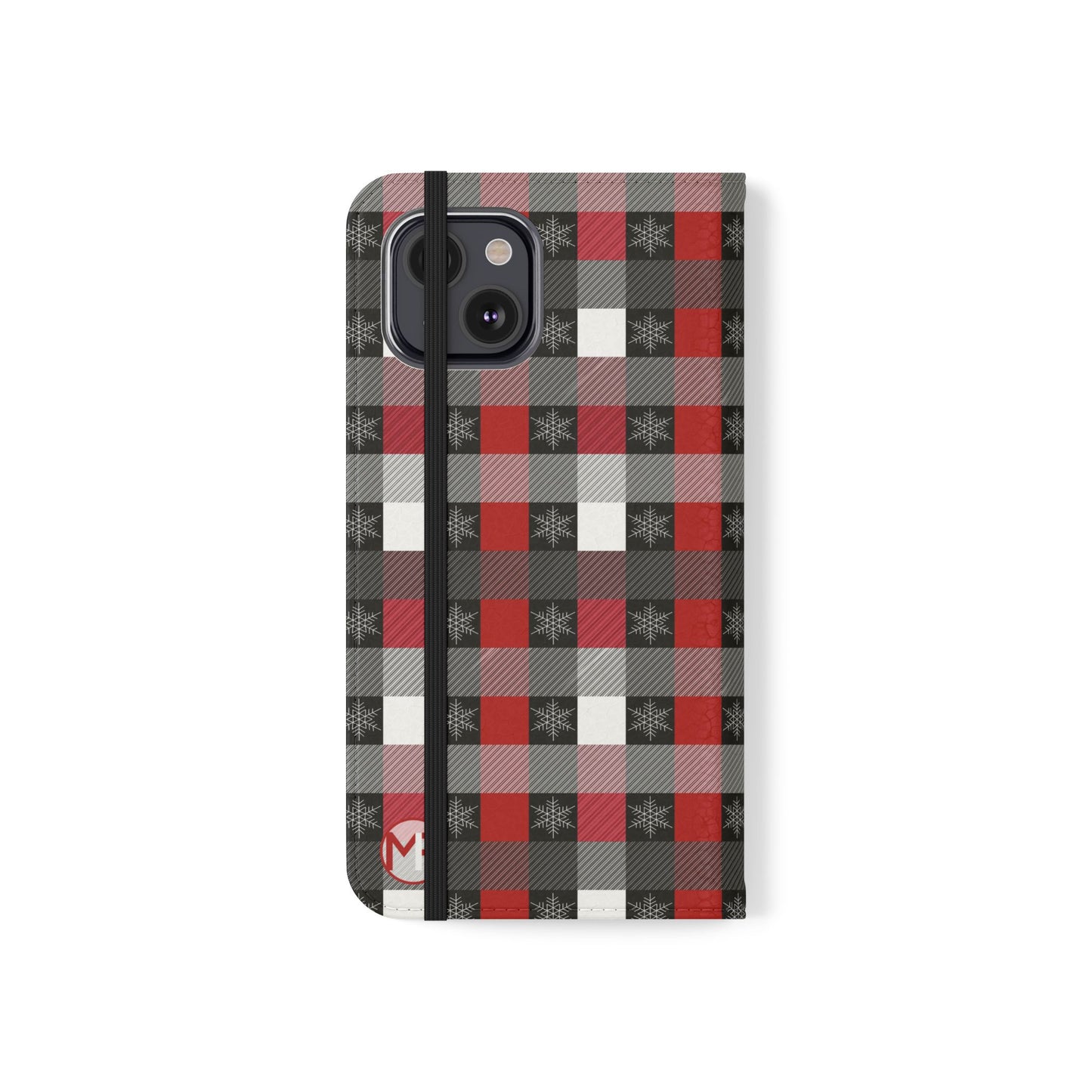 Red & Black Buffalo Plaid Flip Phone Case – Wallet Folio Cover