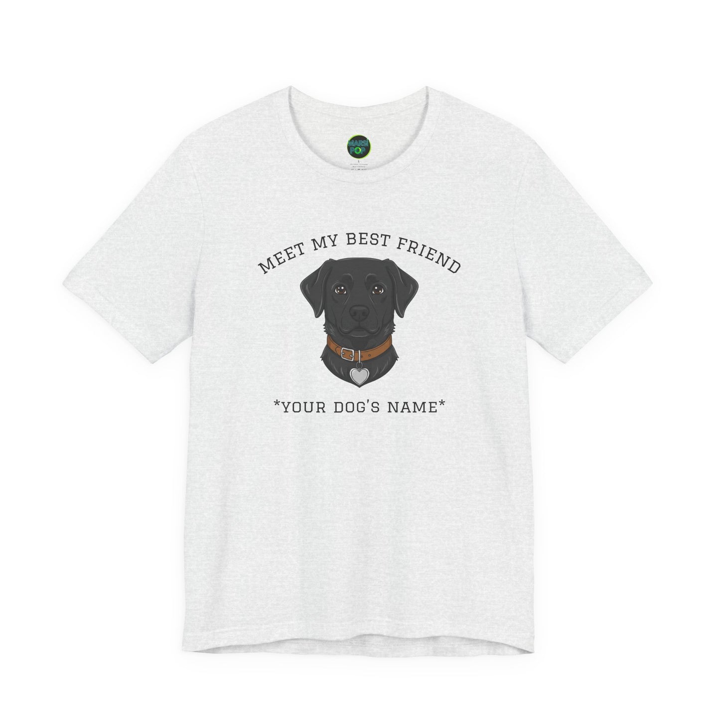 Black Labrador Personalized Dog T-Shirt