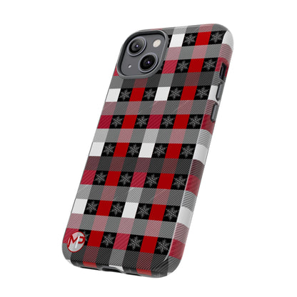 Red and Black Buffalo Plaid Tough Phone Case