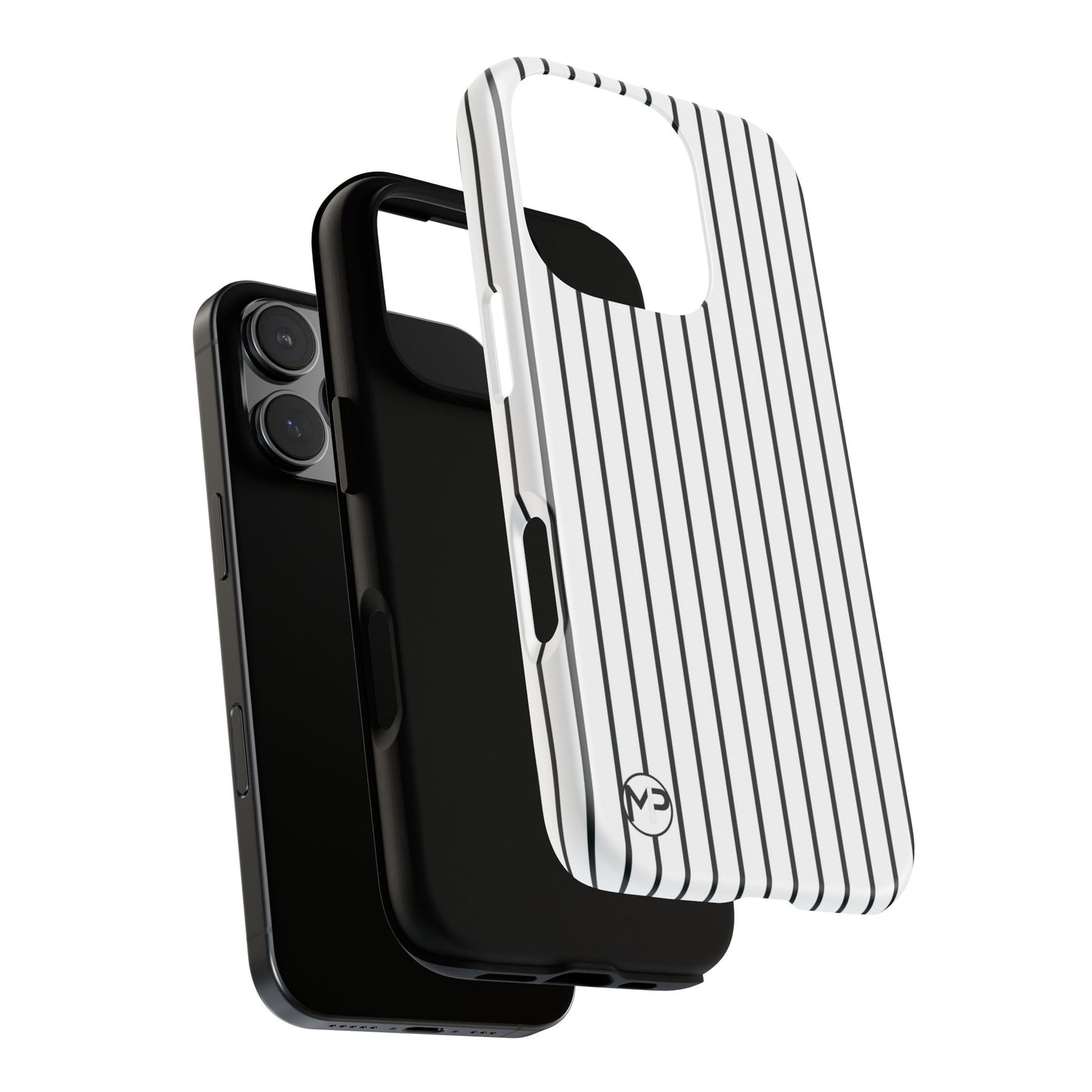 Striped Tough Phone Case — Slim Protective iPhone Cover